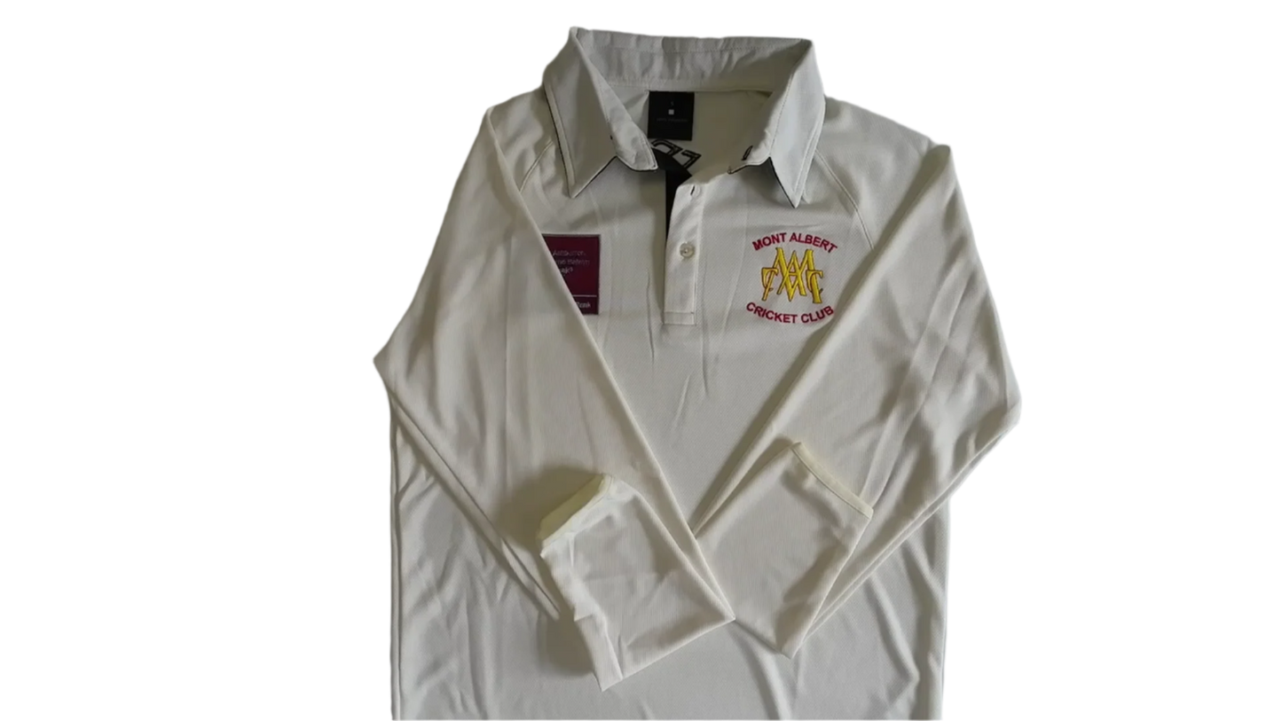 Mont's Season 24/25 Men's White/Cream Long Sleeve Playing Shirt