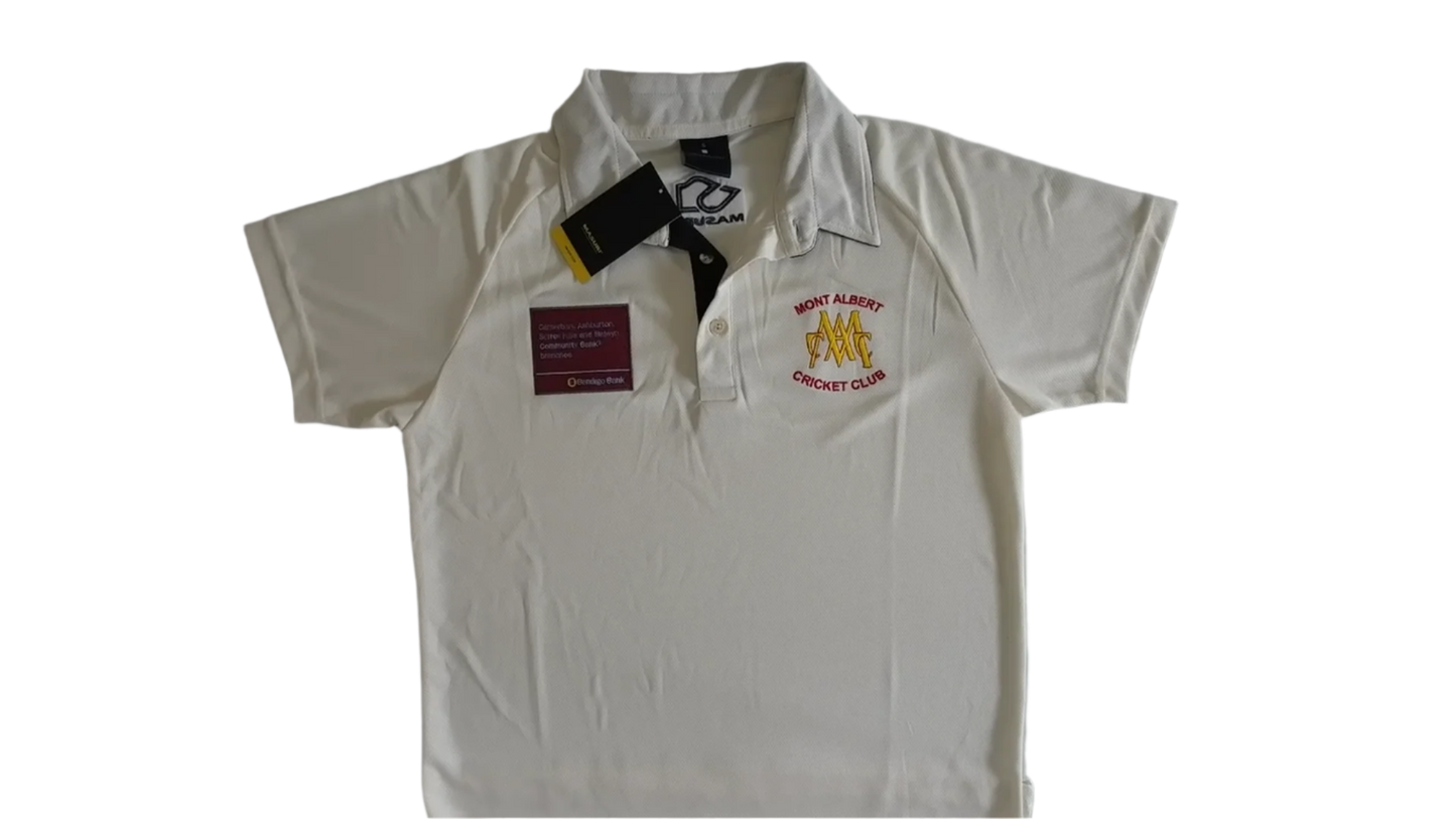 Mont's Season 24/25  Men's White/Cream Short Sleeve Playing Shirt